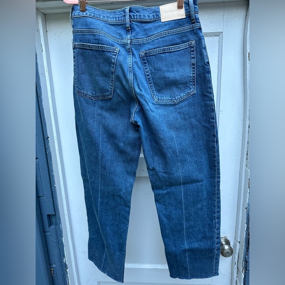 Everlane The Way High Jean Distressed straight leg organic cotton jeans - Picture 9 of 10